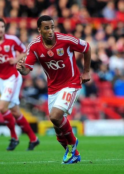 Bristol City's Nicky Maynard in Championship Action Against Burnley - 05 / 11 / 2011 (Editorial Use Only)