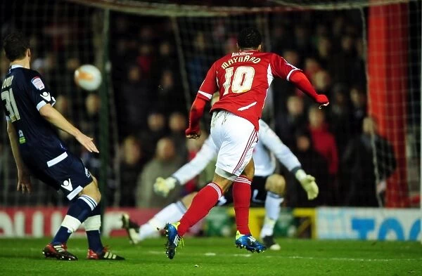 Bristol City's Nicky Maynard Denied by Millwall's Steve Mildenhall in Championship Clash - 03 / 01 / 2012