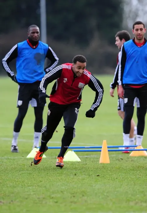 Framed Print : Bristol City's Nicky Maynard in Training Framed Print : Bristol City's Nicky Maynard in Training