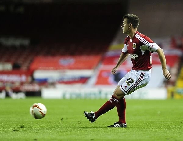 Bristol City's Nicky Shorey in Action: Sky Bet League One Clash Against Shrewsbury Town at Ashton Gate, September 13, 2013