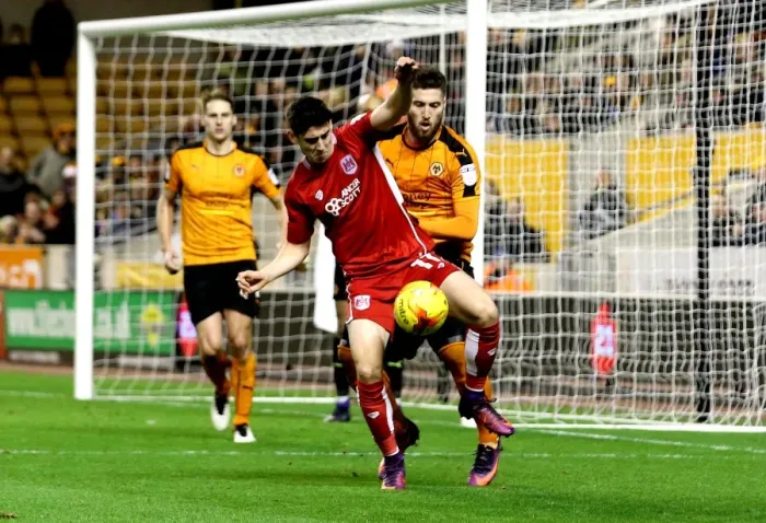 Framed Print : Bristol City's O'Dowda in Command: December 2016 Showdown at Molineux Against Wolverhampton Wanderers