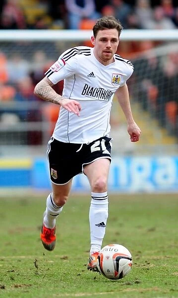 Bristol City's Paul Anderson at Bloomfield Road during Blackpool vs. Bristol City Npower Championship Match, March 2013