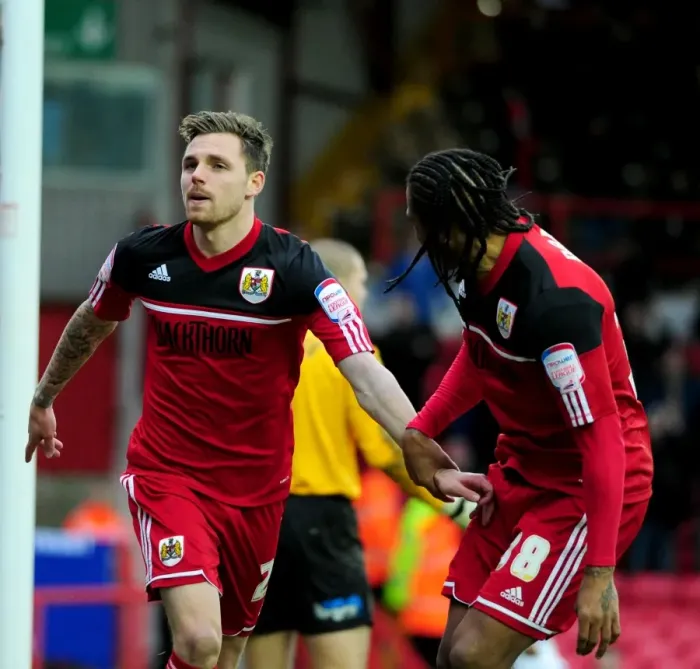 Framed Print : Bristol City's Paul Anderson and Neil Danns Celebrate 1-0 Goal Against Peterborough in Championship Match (December 2012) Framed Print : Bristol City's Paul Anderson and Neil Danns Celebrate 1-0 Goal Against Peterborough in Championship Match (December 2012)