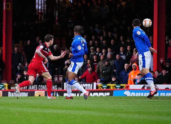 Bristol City's Paul Anderson Scores the Opener Against Peterborough United - Championship Football Match, December 2012