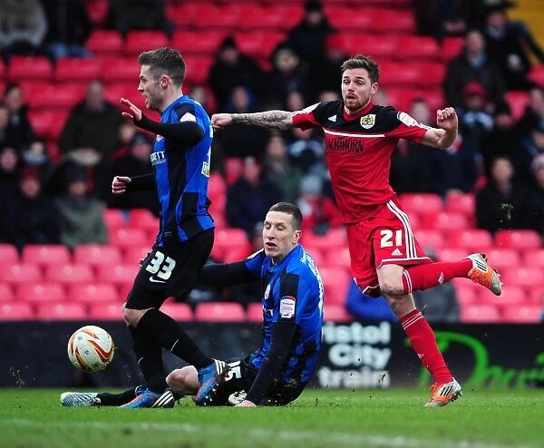 Bristol City's Paul Anderson Shoots in Npower Championship Clash Against Barnsley