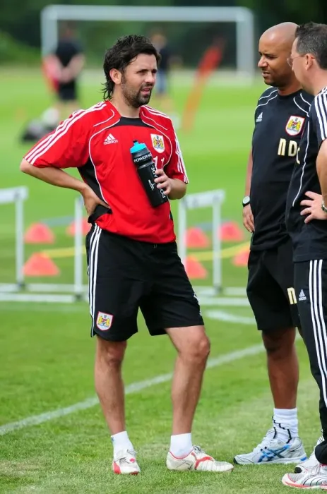 Framed Print : Bristol City's Paul Hartley in Action: Championship Footballer's Intense Pre-Season Training Framed Print : Bristol City's Paul Hartley in Action: Championship Footballer's Intense Pre-Season Training