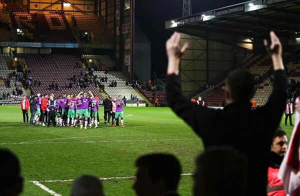 Bristol City's Promotion Celebration: Triumph at Valley Parade after Winning Sky Bet League One against Bradford City