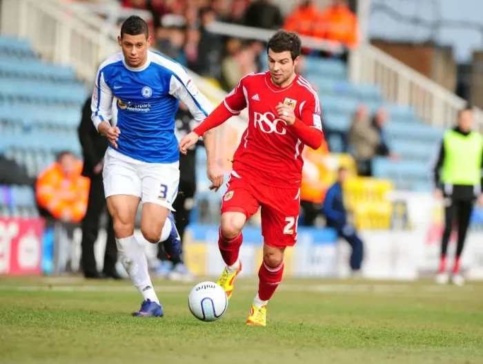 Framed Print : Bristol City's Richard Foster Outsmarts Matthew Briggs in 2012 Football Clash Framed Print : Bristol City's Richard Foster Outsmarts Matthew Briggs in 2012 Football Clash