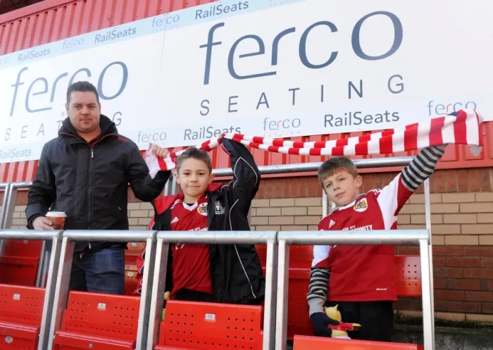 Framed Print : Bristol City's Safe Standing Rail Seats at Ashton Gate Framed Print : Bristol City's Safe Standing Rail Seats at Ashton Gate