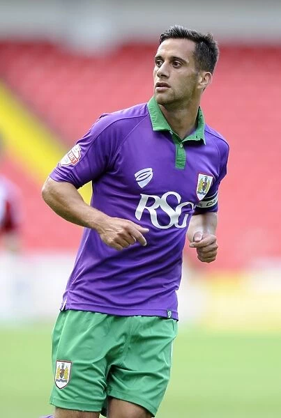 Bristol City's Sam Baldock in Action: Sheffield United vs. Bristol City, Sky Bet League One Opening Game (August 9, 2014)
