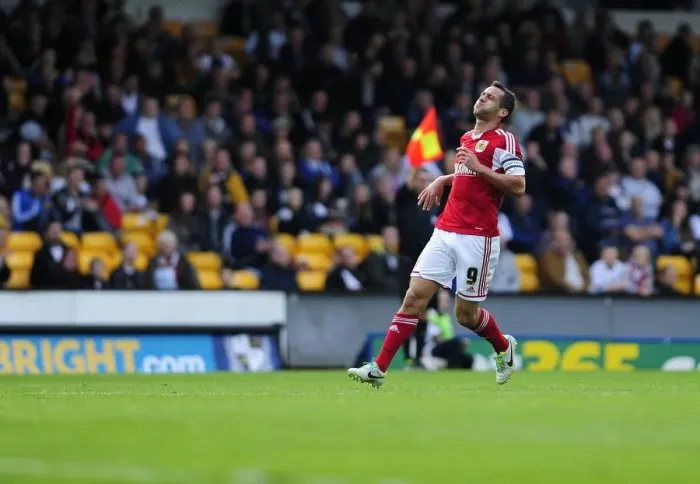 Framed Print : Bristol City's Sam Baldock Caught Offside Against Port Vale, Sky Bet League 1, 2013 Framed Print : Bristol City's Sam Baldock Caught Offside Against Port Vale, Sky Bet League 1, 2013