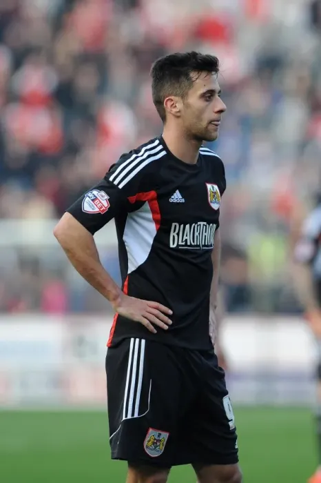 Framed Print : Bristol City's Sam Baldock Looks Disappointed in 2-1 Loss to Rotherham United Framed Print : Bristol City's Sam Baldock Looks Disappointed in 2-1 Loss to Rotherham United