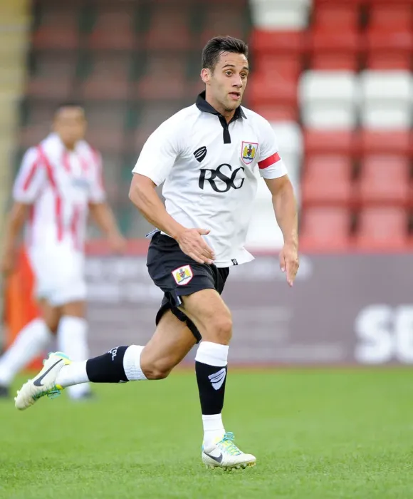 Framed Print : Bristol City's Sam Baldock Scores in Pre-Season Victory Over Cheltenham Town (July 2014) Framed Print : Bristol City's Sam Baldock Scores in Pre-Season Victory Over Cheltenham Town (July 2014)