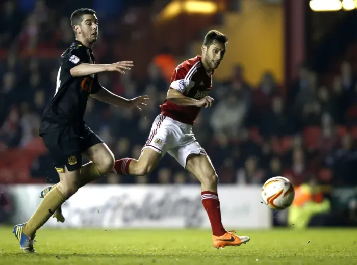 Framed Print : Bristol City's Sam Baldock Scores His Second Goal Against Swindon Town at Ashton Gate, Sky Bet League One Framed Print : Bristol City's Sam Baldock Scores His Second Goal Against Swindon Town at Ashton Gate, Sky Bet League One