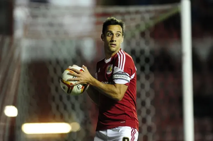 Framed Print : Bristol City's Sam Baldock Scores Against Shrewsbury Town in Football Action, September 17, 2013 Framed Print : Bristol City's Sam Baldock Scores Against Shrewsbury Town in Football Action, September 17, 2013
