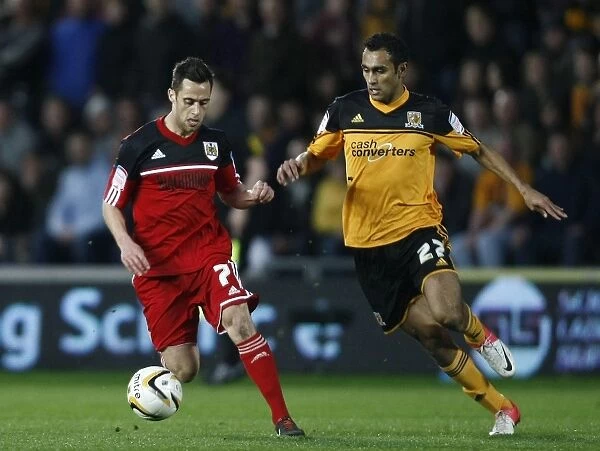 Bristol City's Sam Baldock vs. Hull City's Ahmed Elmohamady - Championship Showdown, 2013