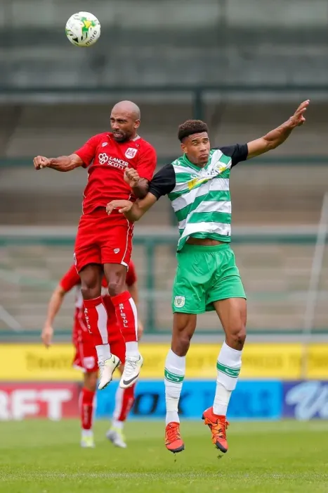 Framed Print : Bristol City's Samuel Armenteros in Action during Pre-Season Friendly against Yeovil Town (2016) Framed Print : Bristol City's Samuel Armenteros in Action during Pre-Season Friendly against Yeovil Town (2016)