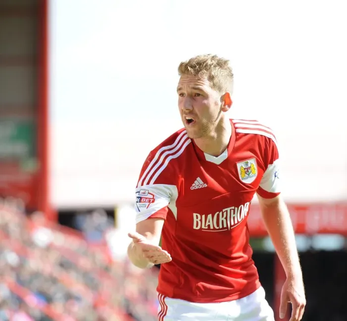 Framed Print : Bristol City's Scott Wagstaff in Action Against Crewe, Sky Bet League One, 2014
