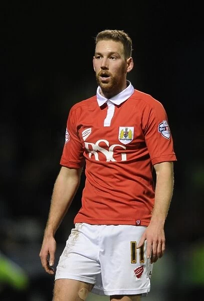 Bristol City's Scott Wagstaff in Action during the Johnstone's Paint Trophy Area Final against Gillingham (January 6, 2015)