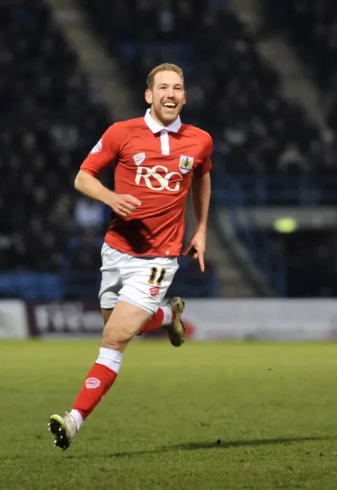 Framed Print : Bristol City's Scott Wagstaff Celebrates Goal Against Gillingham, Sky Bet League One, December 2014