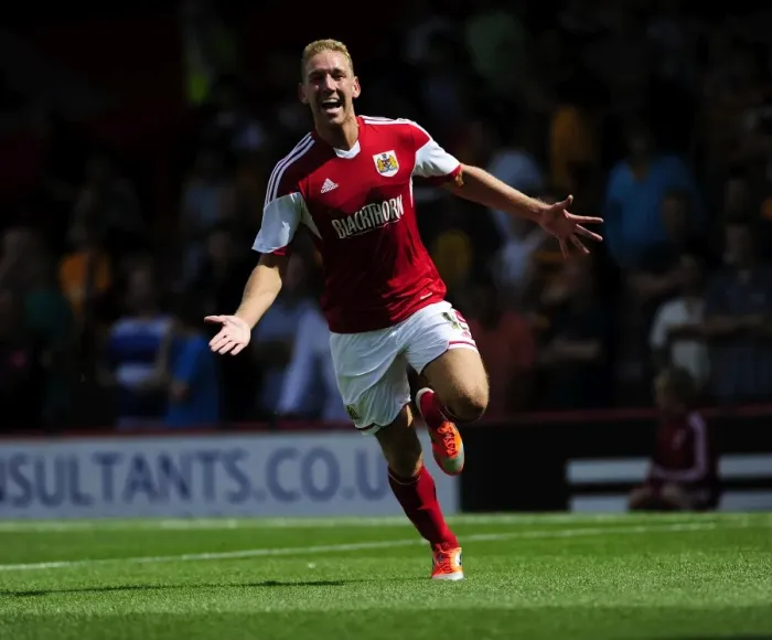 Framed Print : Bristol City's Scott Wagstaff Euphorically Celebrates Goal Against Bradford City, Sky Bet League One (August 3, 2013) Framed Print : Bristol City's Scott Wagstaff Euphorically Celebrates Goal Against Bradford City, Sky Bet League One (August 3, 2013)