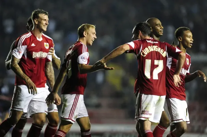 Framed Print : Bristol City's Scott Wagstaff Scores Dramatic Winning Goal Against Crystal Palace in Capital One Cup