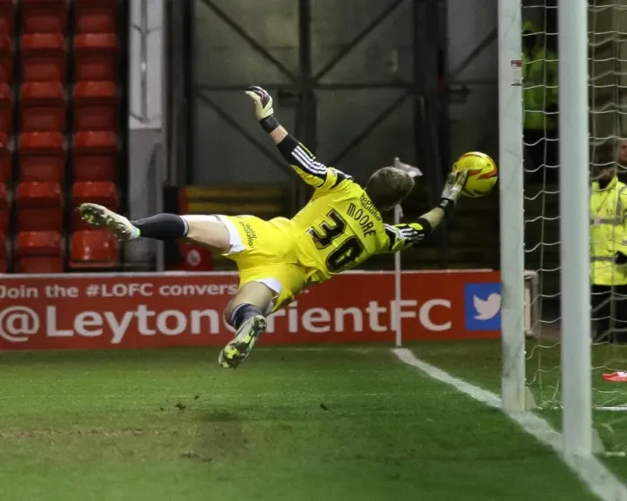 Framed Print : Bristol City's Simon Moore Saves Shot at Leyton Orient, Sky Bet League One (11 February 2014) Framed Print : Bristol City's Simon Moore Saves Shot at Leyton Orient, Sky Bet League One (11 February 2014)