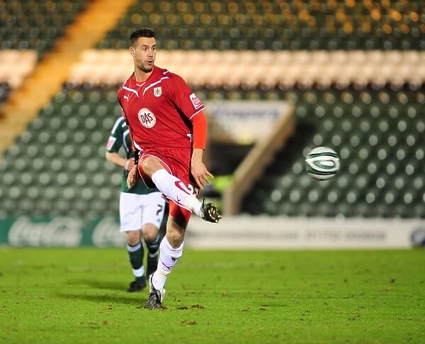 Bristol City's Stefan Maierhofer Fights for Possession against Plymouth Argyle in Championship Match, March 16, 2010