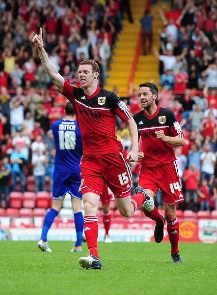 Bristol City's Stephen Pearson Scores First Goal Against Cardiff City in Championship Match, 2012