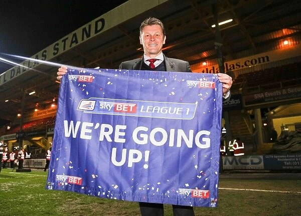 Bristol City's Steve Cotterill Celebrates Promotion to Sky Bet League One after Bradford City Win