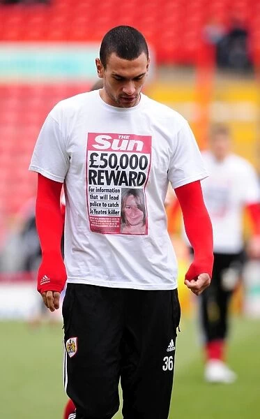 Bristol City's Steven Caulker Honors Murder Victim Joanna Yeates with T-Shirt during FA Cup Match vs. Sheffield Wednesday