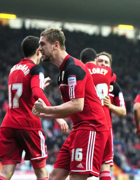 Framed Print : Bristol City's Steven Davies Scores Double: 2-0 Lead Over Middlesbrough in Npower Championship Framed Print : Bristol City's Steven Davies Scores Double: 2-0 Lead Over Middlesbrough in Npower Championship