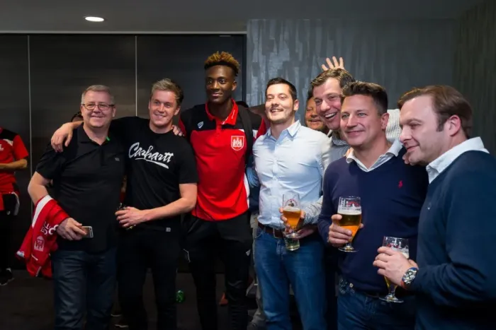 Framed Print : Bristol City's Tammy Abraham Celebrates at the End of the Season (Bristol City v Birmingham City, Sky Bet Championship) Framed Print : Bristol City's Tammy Abraham Celebrates at the End of the Season (Bristol City v Birmingham City, Sky Bet Championship)