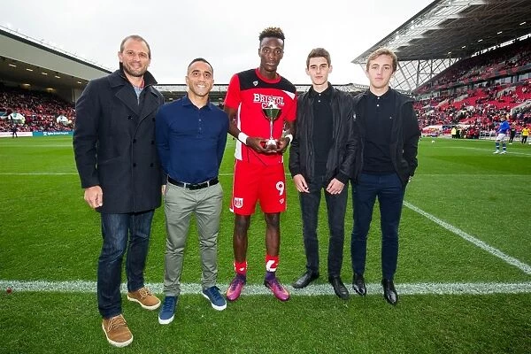 Bristol City's Tammy Abraham Receives PFA Fans Player of the Month Award Before Kick-off Against Blackburn Rovers