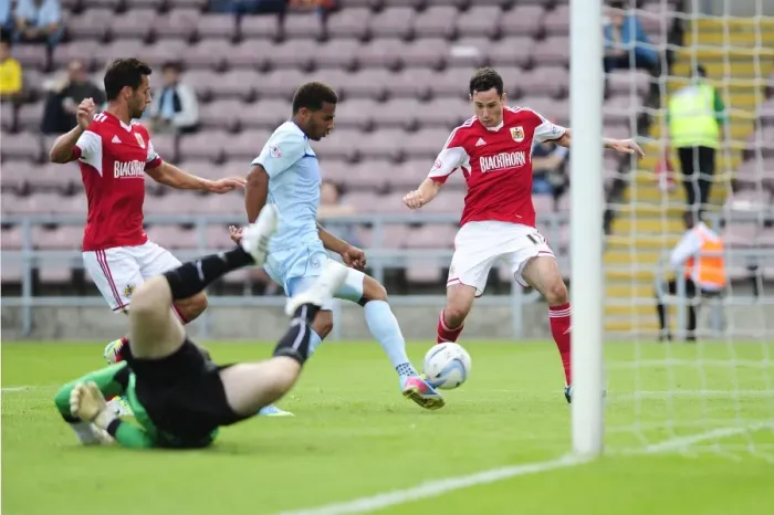 Framed Print : Bristol City's Thrilling Comeback: The Moment That Made It 3-1 Against Coventry City Framed Print : Bristol City's Thrilling Comeback: The Moment That Made It 3-1 Against Coventry City