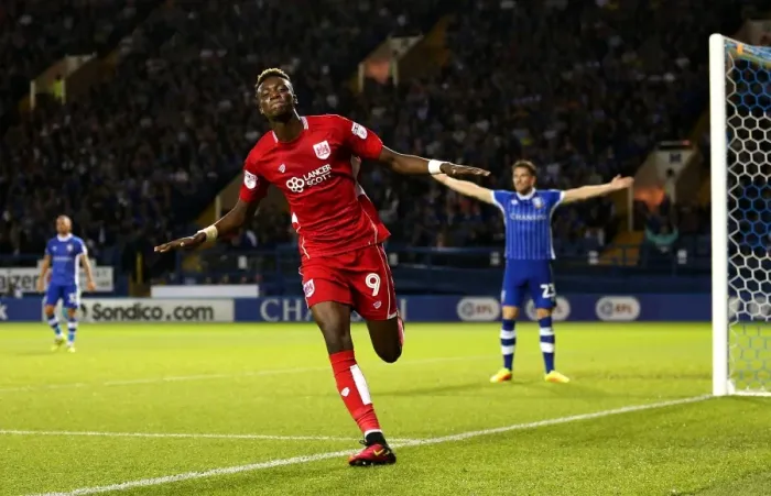 Framed Print : Bristol City's Thrilling Double: Abraham's Strike Secures Victory Over Sheffield Wednesday (September 13, 2016) Framed Print : Bristol City's Thrilling Double: Abraham's Strike Secures Victory Over Sheffield Wednesday (September 13, 2016)