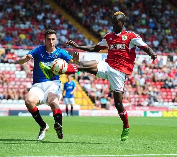 Bristol City's Toby Ajala in Action during Bristol City vs Glasgow Rangers (2013)