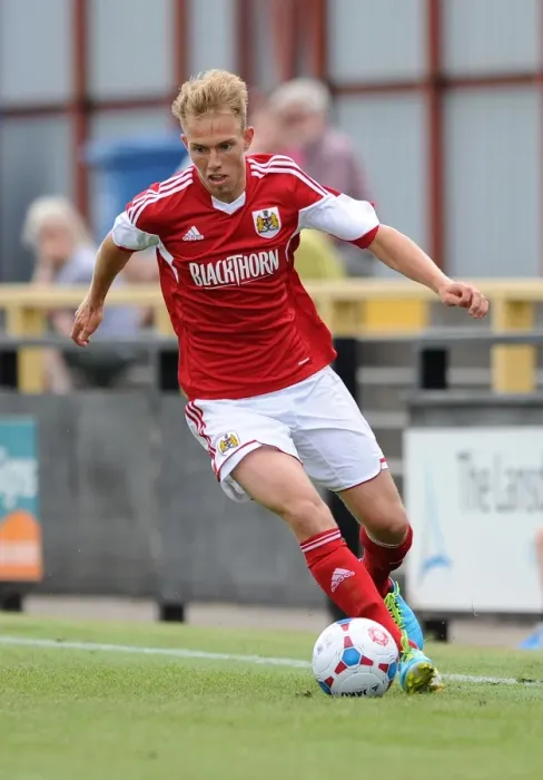 Framed Print : Bristol City's Tom King in Action Against Forest Green Rovers - Preseason 2013