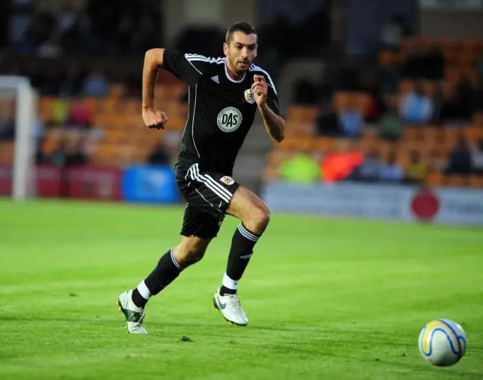 Framed Print : Bristol City's Tom Williams in Action: Torquay FC Trial