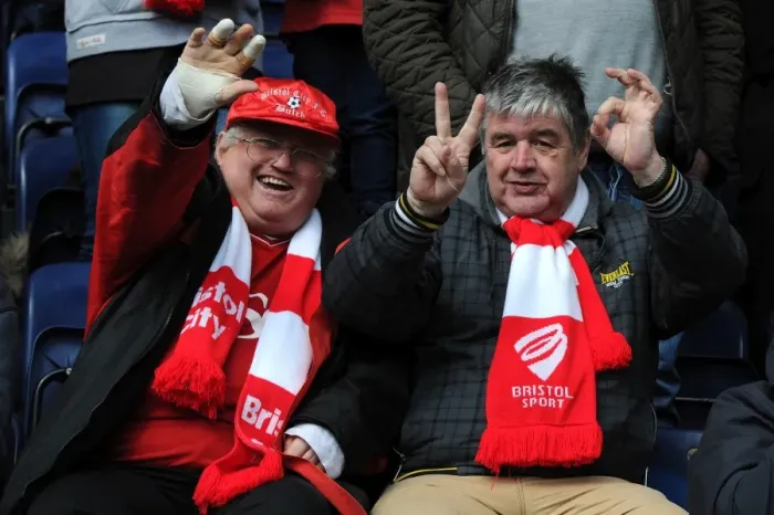 Framed Print : Bristol City's Unstoppable Fans: Sky Bet League One Battle at Deepdale Stadium vs. Preston North End (April 2015)