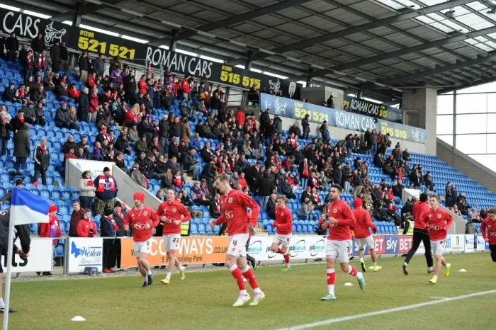 Framed Print : Bristol City's Unstoppable Force: Sky Bet League One Showdown vs Colchester United (February 2015) Framed Print : Bristol City's Unstoppable Force: Sky Bet League One Showdown vs Colchester United (February 2015)