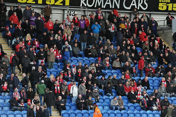 Bristol City's Unstoppable Support: Battle against Colchester United in Sky Bet League One (February 2015)