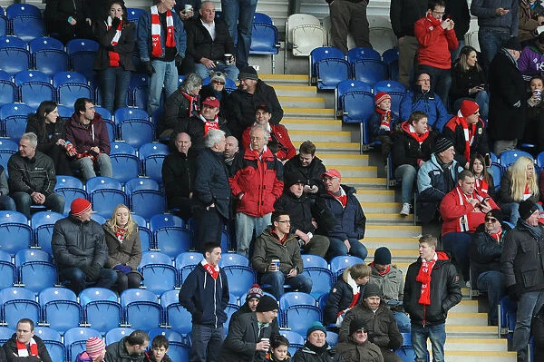 Bristol City's Unwavering Support: A Sea of Passion at Colchester United's Stadium (Sky Bet League One, February 2015)