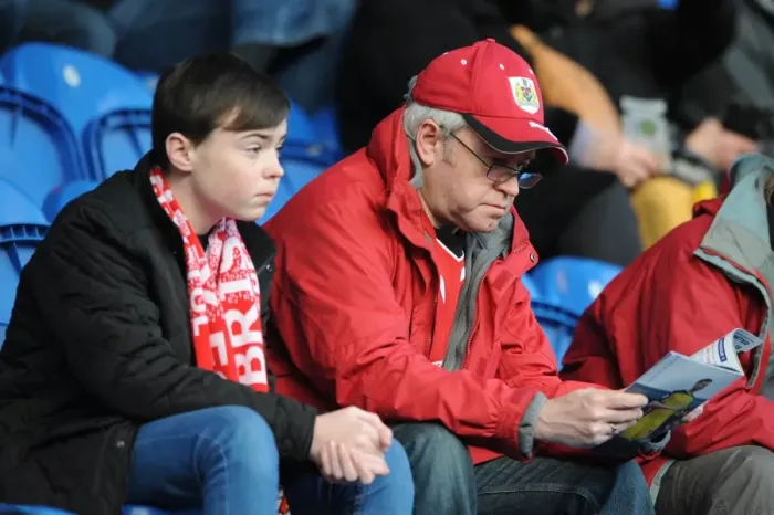Framed Print : Bristol City's Unwavering Support: Sky Bet League One Battle at Colchester United (February 2015) Framed Print : Bristol City's Unwavering Support: Sky Bet League One Battle at Colchester United (February 2015)