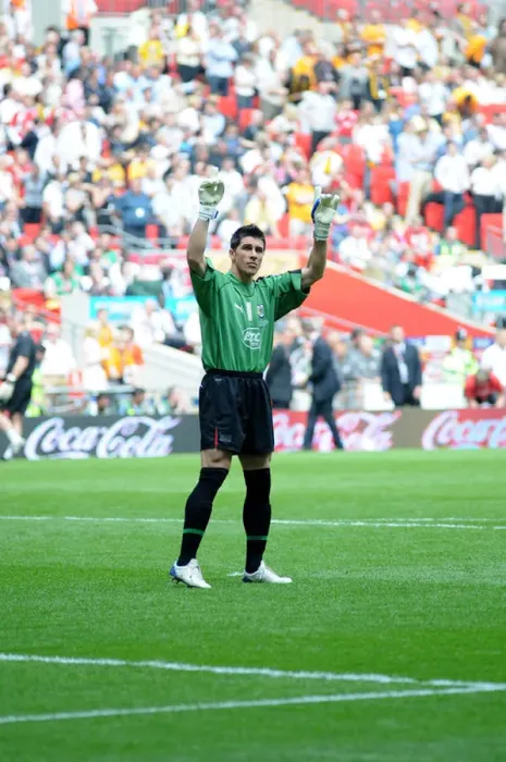 : Bristol City's Victorious Moment: Adriano Basso Celebrates Play Off Final Triumph : Bristol City's Victorious Moment: Adriano Basso Celebrates Play Off Final Triumph