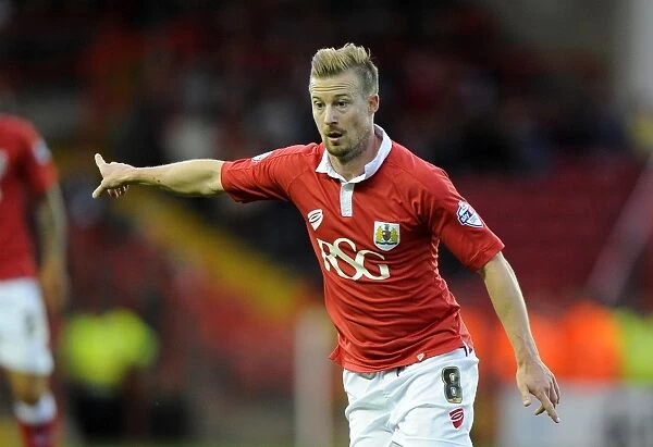 Bristol City's Wade Elliott in Action Against Leyton Orient, Sky Bet League One, 2014