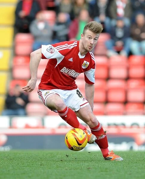 Bristol City's Wade Elliott in Action Against Tranmere Rovers, Sky Bet League One, Ashton Gate, 2014