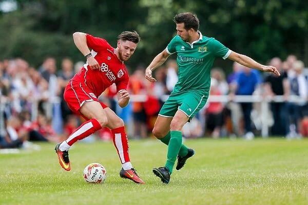 Bristol City's Wes Burns in Action during Pre-Season Community Match against Hengrove Athletic