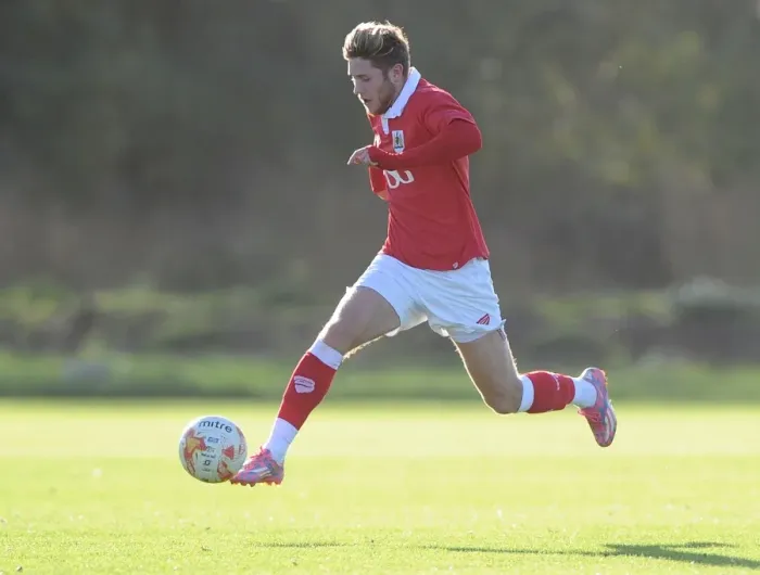 Framed Print : Bristol City's Wes Burns in Action at Training