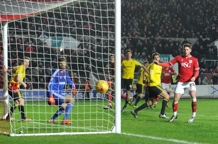 Framed Print : Bristol City's Wes Burns Scores Dramatic Late Winner Against Middlesbrough in Sky Bet Championship Framed Print : Bristol City's Wes Burns Scores Dramatic Late Winner Against Middlesbrough in Sky Bet Championship